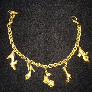 Bob Mackie shoe charm bracelet